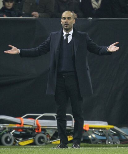 Guardiola, durante el partido.