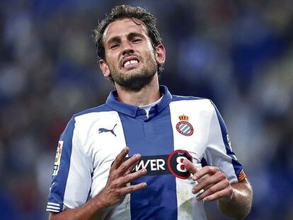 Stuani, durante un partido de la temporada pasada. 