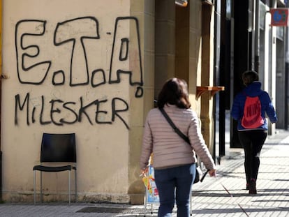 Pintada ETA en San Sebastián.
 