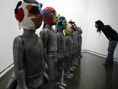 Escultura de Jorge Pineda en la galería Rafael Ponce.