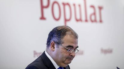 Ángel Ron, presidente del Banco Popular.