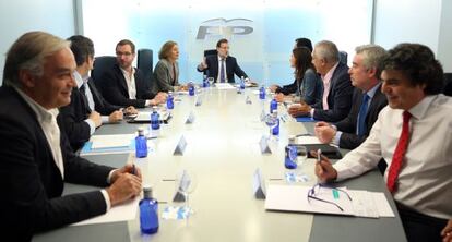 Rajoy presideix la reunió del Comitè de direcció del PP.