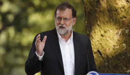 Mariano Rajoy, aquest diumenge a Cerdedo-Cotobade.