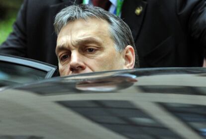 El primer ministro húngaro, Viktor Orban, a su salida de la cumbre de la Unión Europea la semana pasada en Bruselas.