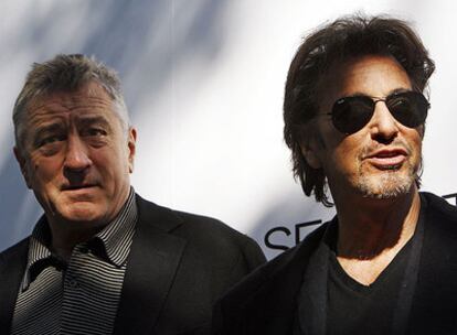 Los actores Robert de Niro y Al Pacino, en el hotel Ritz madrileño<i>. </i>