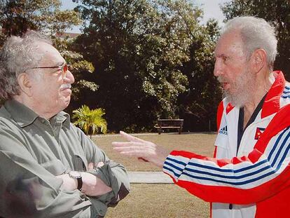 Gabriel García Márquez y Fidel Castro, en Cuba en marzo de 2007.