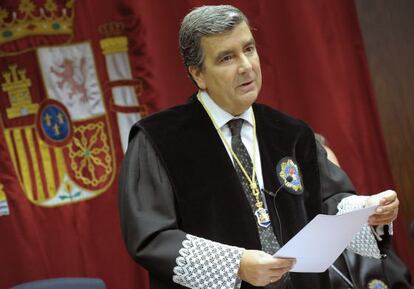 Fotografía de archivo del presidente del Tribunal Superior de Justicia de Navarra, Juan Manuel Fernández.