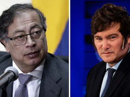 Gustavo Petro y Javier Milei.