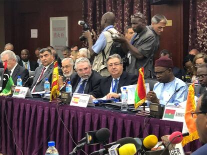 El ministro del Interior, Juan Ignacio Zoido, en la cumbre de Niamey (Niger).