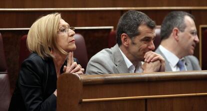 Rosa Díez en el Congreso de los Diputados.