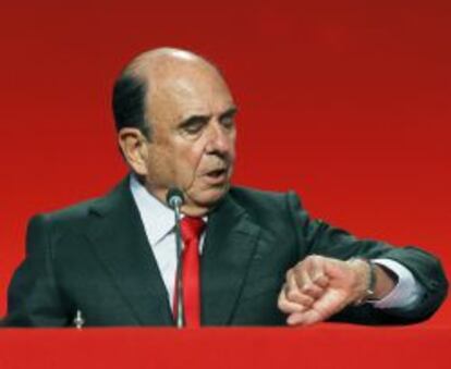 El presidente de Banco Santander, Emilio Bot&iacute;n. 