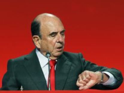El presidente de Banco Santander, Emilio Bot&iacute;n. 