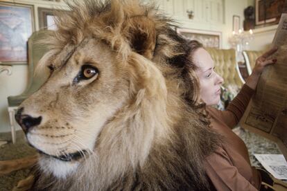 Hedren &amp; Neil The Lion