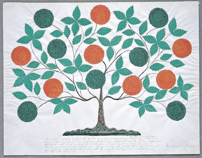 'The Tree of Life' (1854), de Hannah Cohoon.