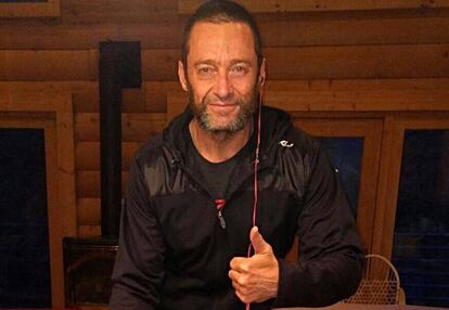 Hugh Jackman, en la fotografía publicada en su Instagram.