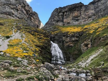 La cascada conocida como ‘Cola de Caballo’