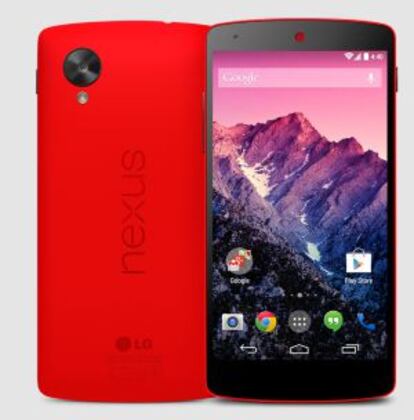 Nexus 5 se estrena en color rojo.