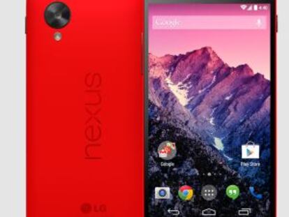 Nexus 5 se estrena en color rojo.