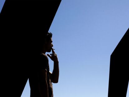 Diogo, una de las víctimas de abusos sexuales en la Casa Pía, fotografiado el jueves pasado en Lisboa.