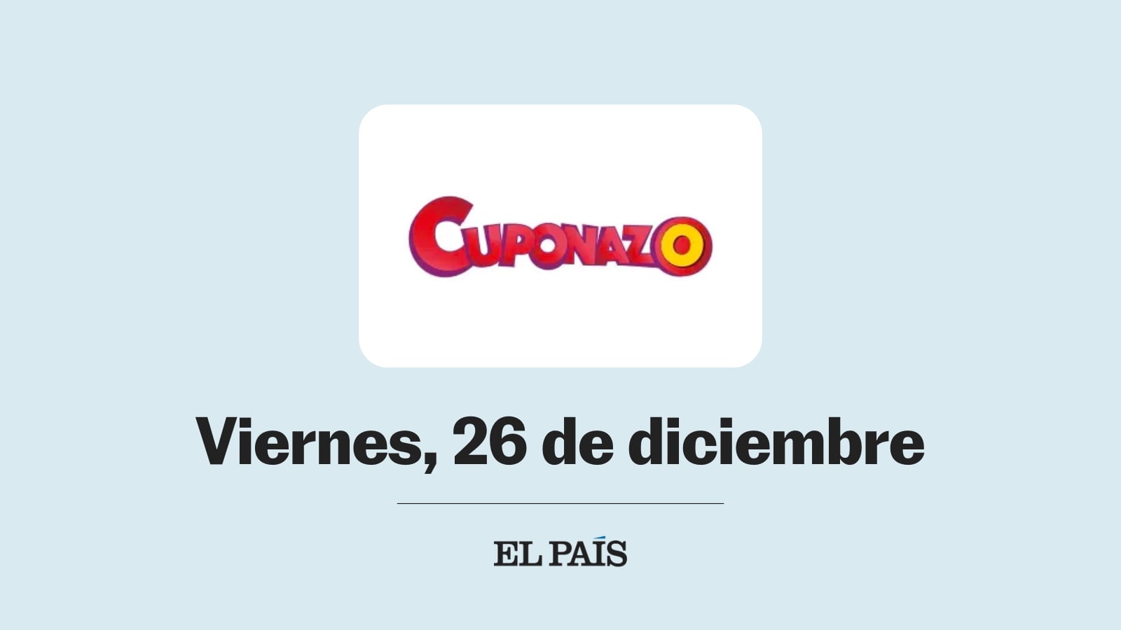 Cuponazo de la ONCE: comprobar sorteo del viernes 26 de diciembre