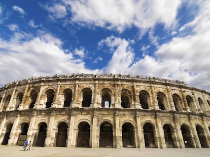 Exterior de La Arena de Nimes.