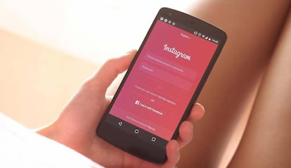 Instagram en un smartphone