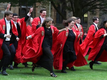 Graduation ceremony at Glasgow University in Scotland.