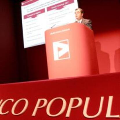 Imagen de una junta de accionistas del Banco Popular