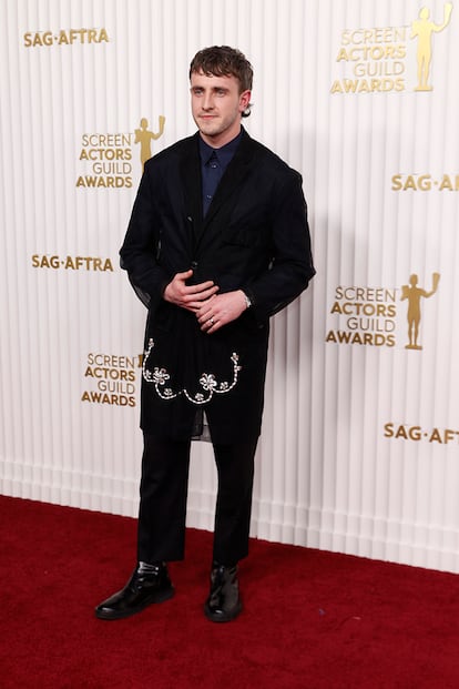 Actor Paul Mescal sporting a mullet at an event in Los Angeles last October.