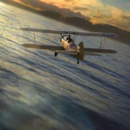 Imagen promocional del juego de simulación aérea.