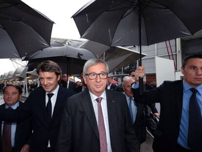En el centro, el presidente de la Comisi&oacute;n Europea, Jean-Claude Juncker