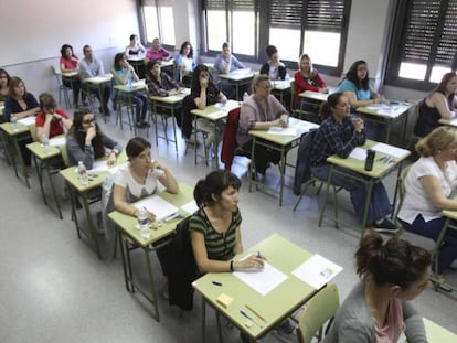 Oposiciones a maestro de educación primaria en Ciudad Real, en junio de 2016.