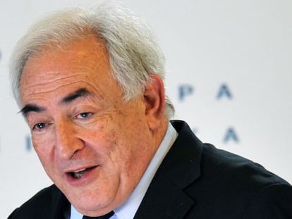 Strauss-Kahn en Kiev, el 4 de abril. 