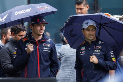 Max Verstappen y Checo Perez