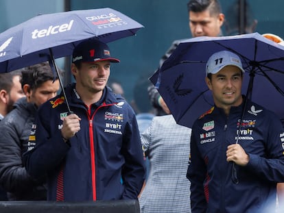 Max Verstappen y Checo Perez