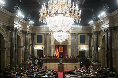 L'hemicicle català durant el debat de política general.