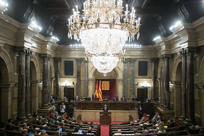 El hemiciclo catalán durante el debate de política general.