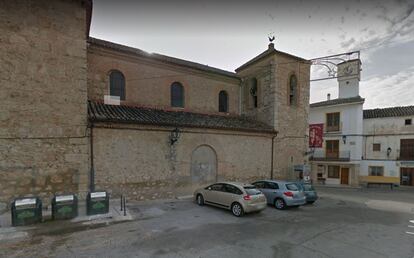 Plaza Mayor de Ambite, lugar del asesinato, en una imagen de Google Maps.