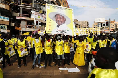 Museveni, reelegido presidente de Uganda con casi el 59% de los votos
