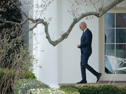 El presidente de EE UU, Joe Biden, este viernes en la Casa Blanca.