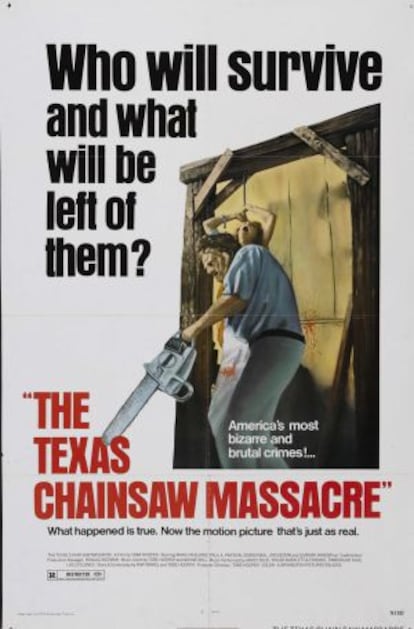 Cartel de 'La matanza de Texas', clásico del cine de horror de 1974.