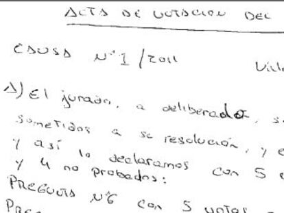 Un veredicto cargado de faltas de ortografía