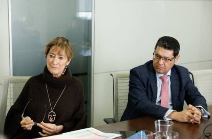 Victoria Ortega, presidenta del CGAE y Javier Martín, secretario general.