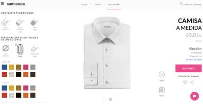 Sumissura, una tienda online donde se puede personalizar la ropa a golpe de click.
