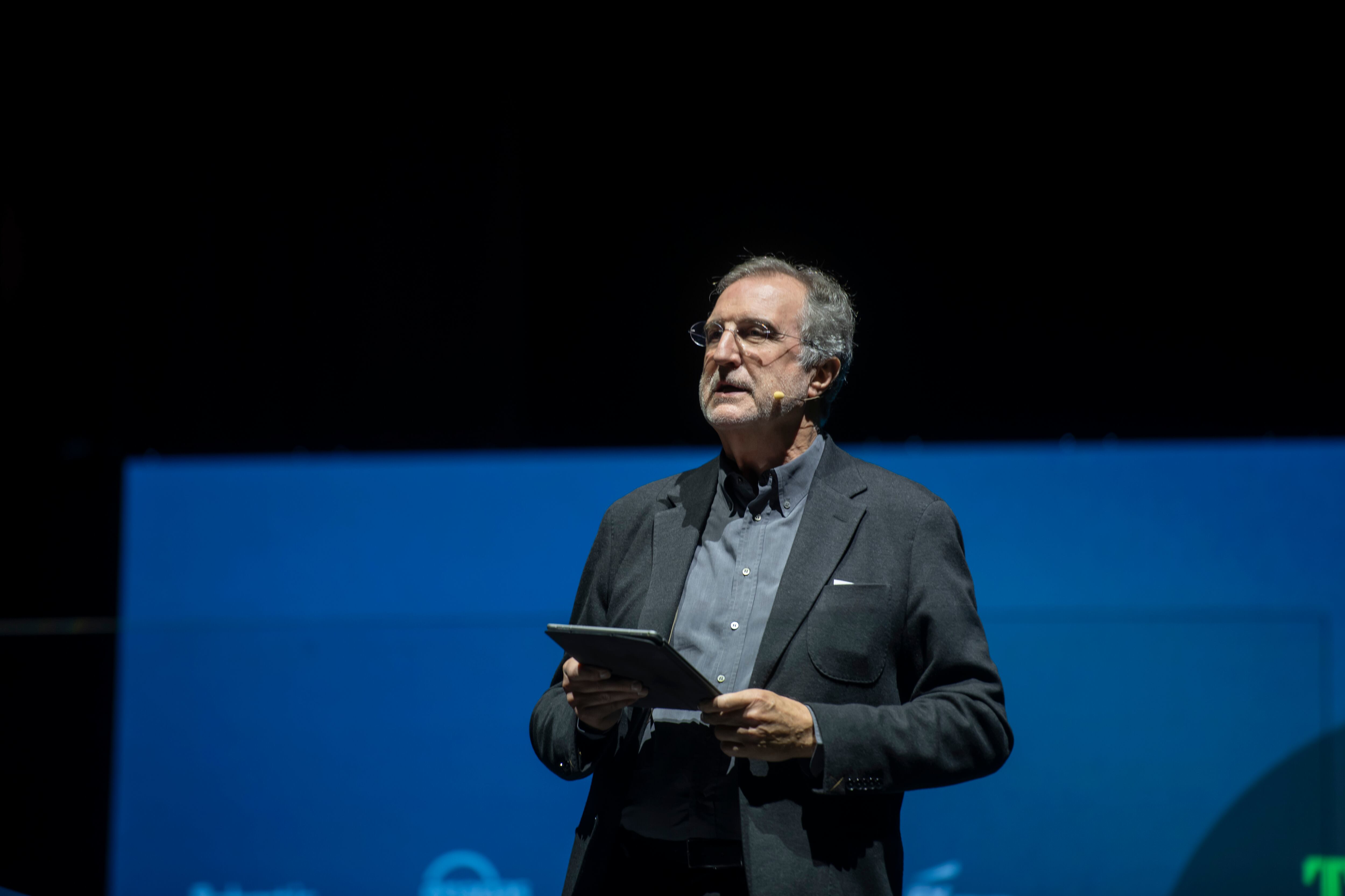 El arquitecto y urbanista Jose María Ezquiaga, durante su ponencia en el evento Tendencias, en Madrid, el 20 de noviembre. 