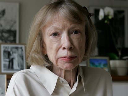 La escritora Joan Didion en Nueva York, en 2005.