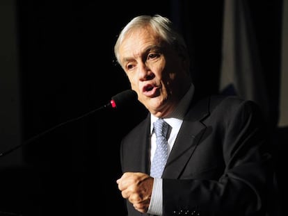 El expresidente de Chile, Sebasti&aacute;n Pi&ntilde;era, durante una conferencia en Buenos Aires el 4 de abril de 2016.