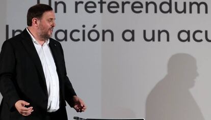 El l&iacute;der de Esquerra, Oriol Junqueras.