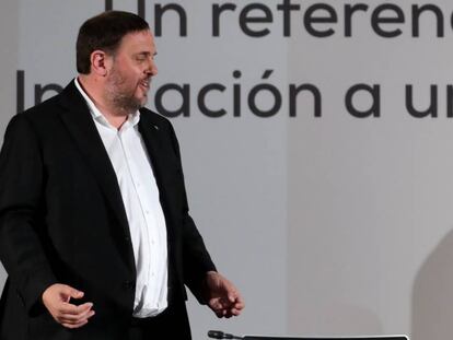 El líder d'Esquerra, Oriol Junqueras.