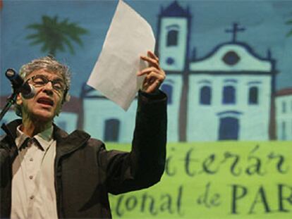 Caetano Veloso, durante el homenaje a João Guimarães Rosa celebrado el miércoles en Parati.